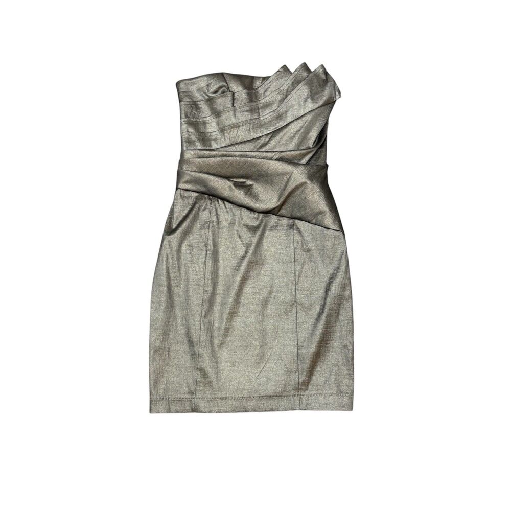 Jessica McClintock Gold Mini Dress Size 6